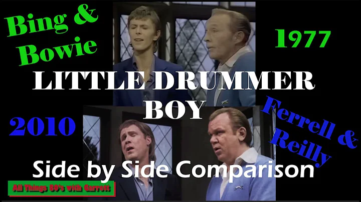 Little Drummer Boy:  Bing Crosby & David Bowie comparison w/ Will Ferrell  & John C. Riley #funny