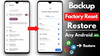 How to Complete Data Backup, Factory Reset & Restore Backup in any Android Phone in Hindi 2023 screenshot 1