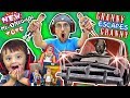 GRANNY gives HELLO NEIGHBOR TOYS to FGTEEV & She plays GRANNY 2! (Car Escape Ending)