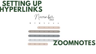 Adding hyperlinks on ZoomNotes