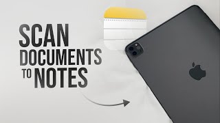 How to Scan Documents into Notes on iPhone or iPad (tutorial)