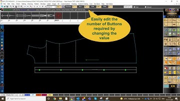 Marker Making and Pattern Design ET CAD for Button Placement