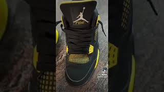 Air Jordan 4 Red Thunder & Air Jordan 4 Thunder 2012 Comparison