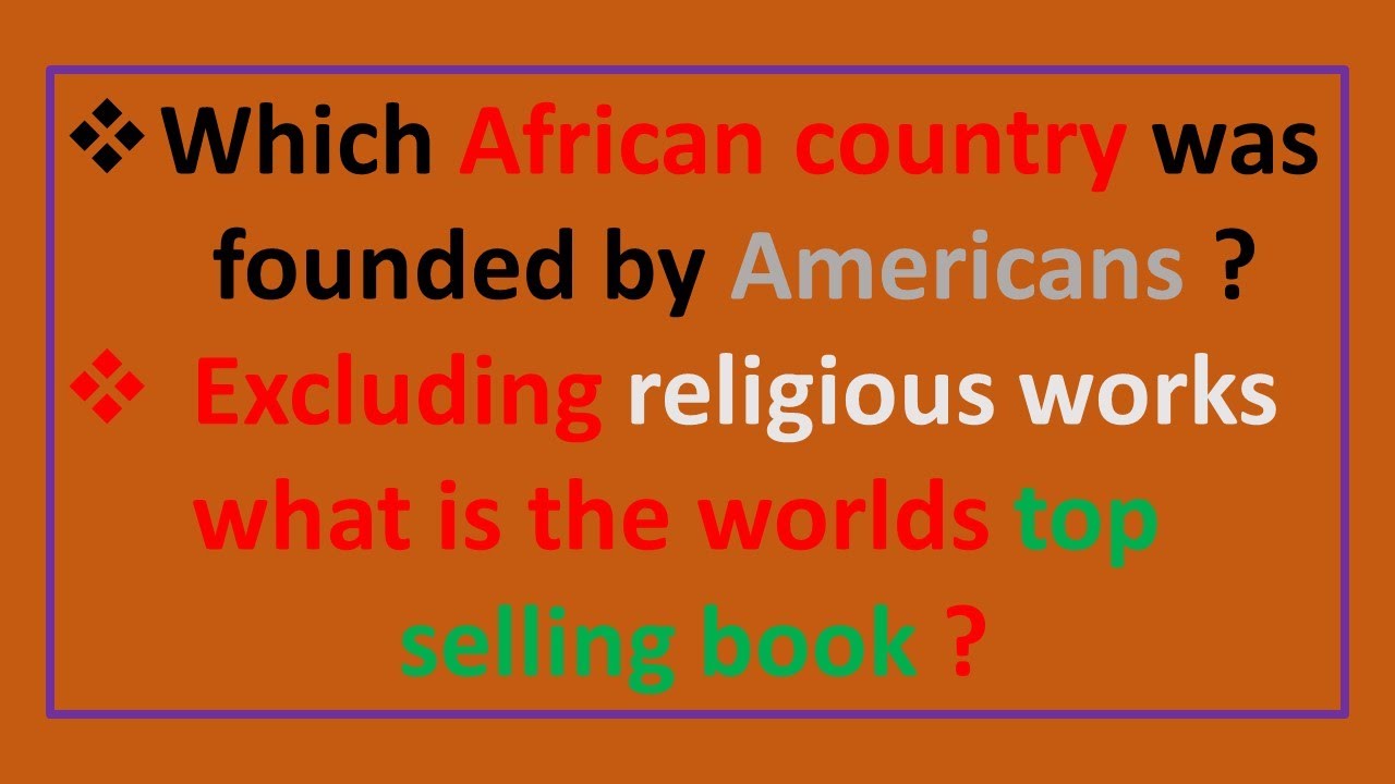 General Knowledge | GK Riddles | General Knowledge Questions ...