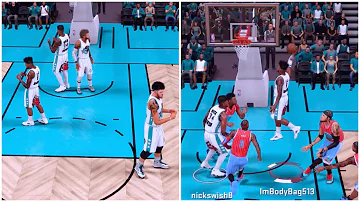 JuiceMan Posterized a 7 Foot Monster | CAM + OJ = TOO DOMINANT | NBA 2k16 Hilarious PRO AM