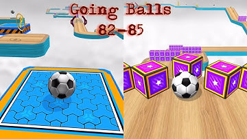 Going Balls-Super Speedrun level 82-85- ASMR - Gameplay iOS,Android Walkthrough