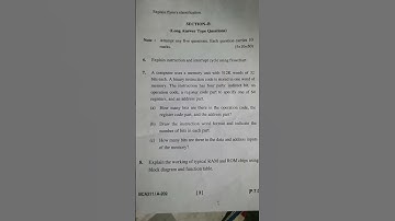 computer system architecture paper BCA 3sem#fecbookviral #vlog #youtube#minivlog #myclass#bca#paper