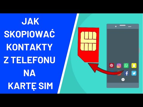 Jak skopiować kontakty z telefonu na kartę sim ?  Huawei