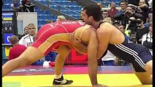 Осетин Сослан Кцоев и Науруз Темрезов 74 кг за 3 место Чемпионат мира Москва 2010 год