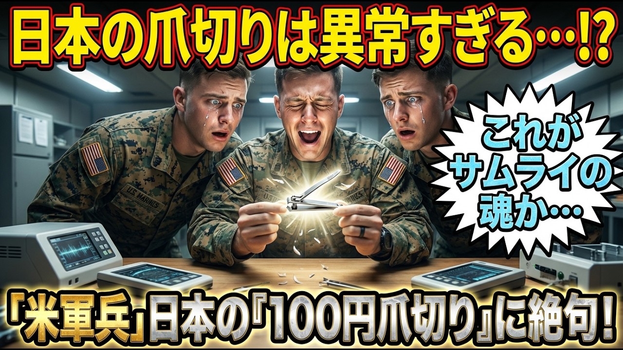 【海外の反応】米軍兵「たった1ドルにサムライの魂が…!?」日本の『100円爪切り』の異常な切れ味に、屈強な男たちが言葉を失った理由