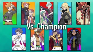 Pokémon Music - All Champion Battle Themes from the Core Series (All Versions)