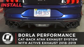 2018-2023 Mustang Install: Borla Stainless Steel Active ATAK Cat-Back Exhaust System