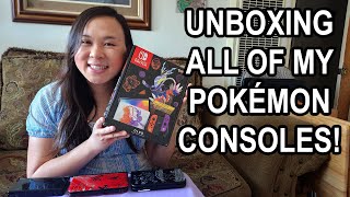 ALL of of my Pokémon Consoles! Unboxing Nintendo Switch: Pokémon Scarlet & Violet OLED!