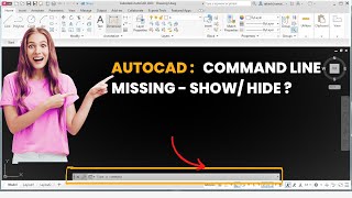 Autocad | Command Line Hide in Autocad || Clean Screen of Autocad Drawing Area || Command Line show