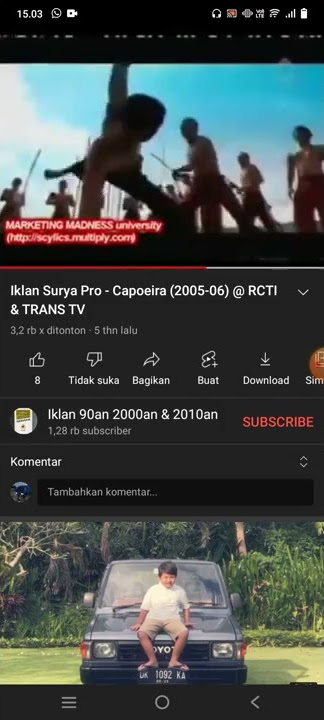 Iklan surya Pro Capoiera (2017-2018)