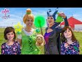 Kate &amp; Lilly LEARN to fly from Tinker Bell and Maleficent!