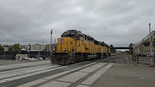 Union Pacific Light Power Move at Hearst Avenue Berkeley, CA with UP #1095 and #1001