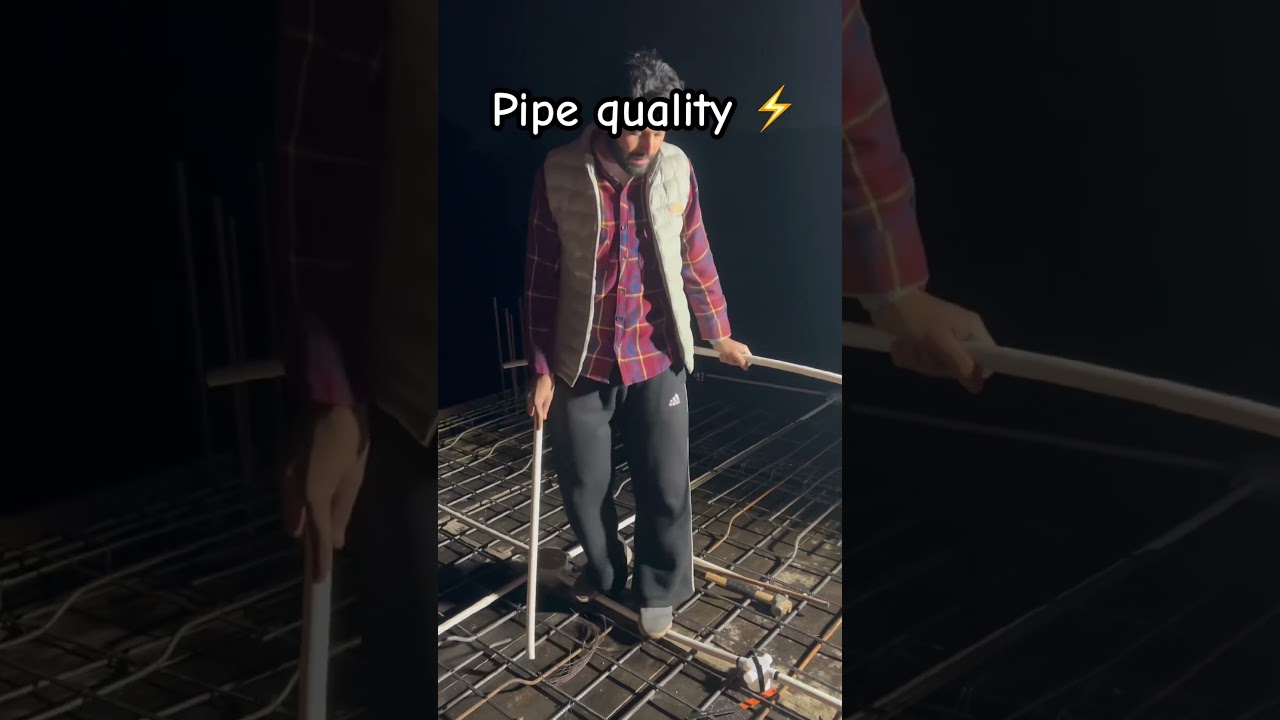 Pvc pipe quality for electrical work in construction site 