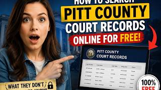How to search Pitt County court records online for free