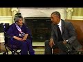 President meets with 110-year-old U.S. vet