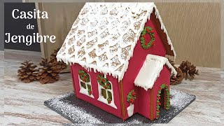 CASITA de GALLETAS de JENGIBRE | Especial Navidad | Gingerbread House Recipe | Cocinando Tentaciones