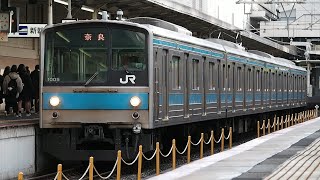 【JR西製造車】奈良線205系1000番台NE409編成普通奈良行き京都駅発車