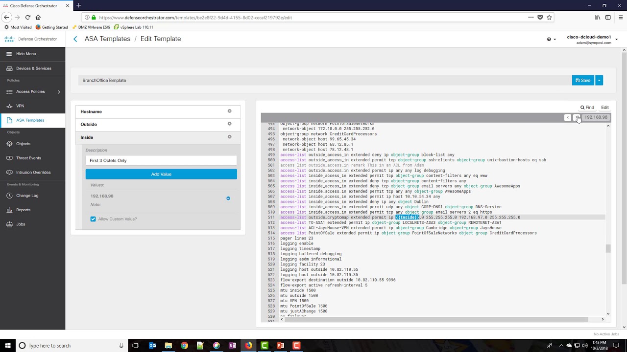 Create & Deploy an ASA Template in CDO - YouTube