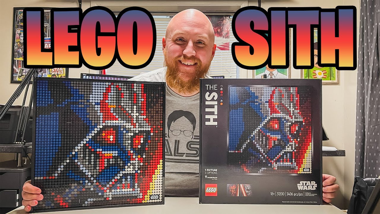 THE SITH! - Darth Vader Lego Framed Art - Set 31200