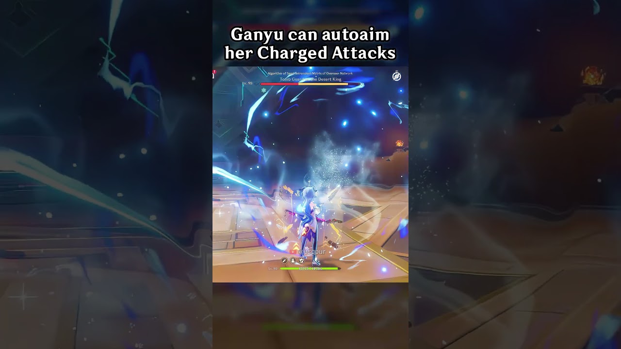GANYU CAN AUTOAIM HER CHARGED ATTACKS