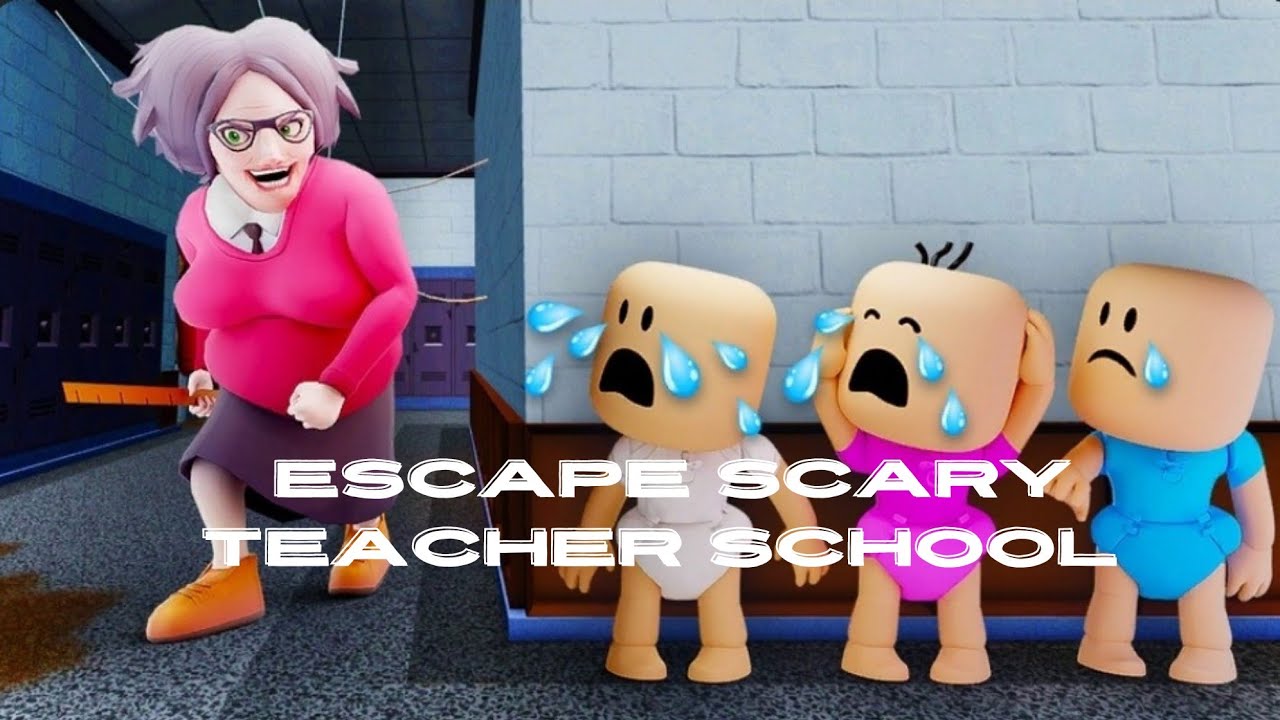 Let's play[Escape Scary Teacher School] on Roblox