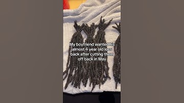 Reattaching his locs 4 years after cutting. CRAZY transformation! 🤯 #hairtips #naturalhair #shorts