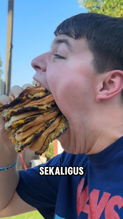 Eat a Jumbo Burger in One Bite