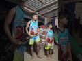 playing a basketball