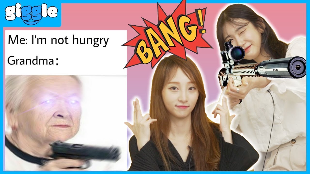 Korean GIRLS react to American GUN MEMES!!🔫🔫