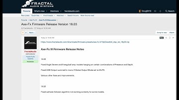 AXE-FX III - Firmware 18.03 Has Been Released!