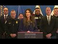 Homeland Security Secretary Kristi Noem holds press conference