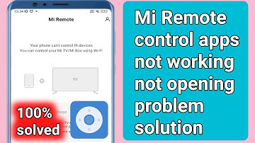 Mi Remote control apps not working or not opening problem solve.fix mi remote control not connecting