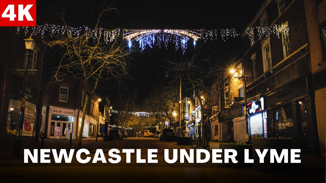 [4K] NEWCASTLE UNDER LYME Town Centre Walk | Pendu Escapes - YouTube