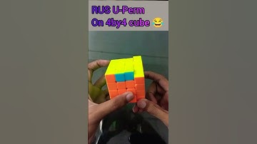 RUS U-Perm on 4x4 Rubik