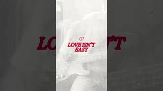 Hey! Hey! Hey! Here it is people! All the song titles and track order for my album, Love Is’t Easy