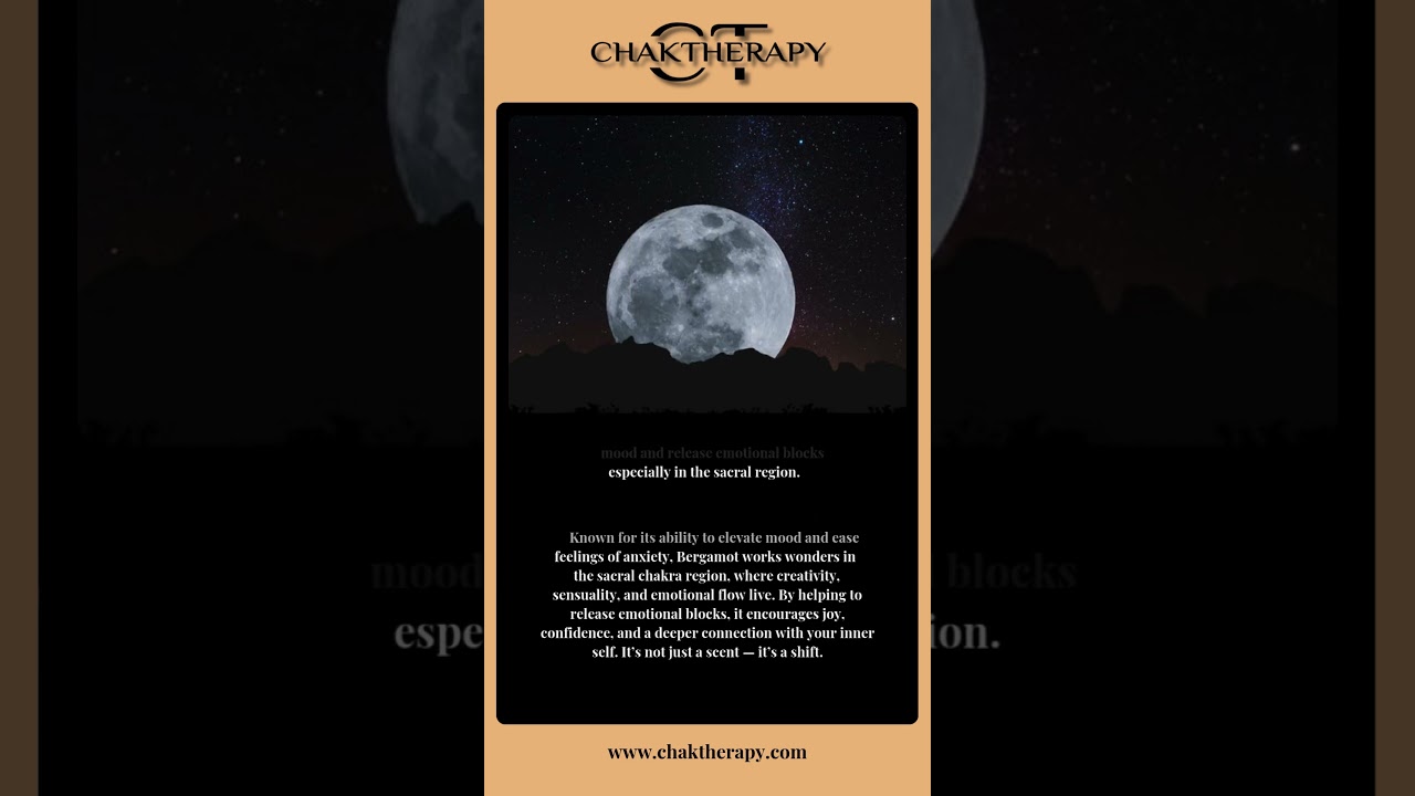 The power of Bergamot Sacral Chakra Essential