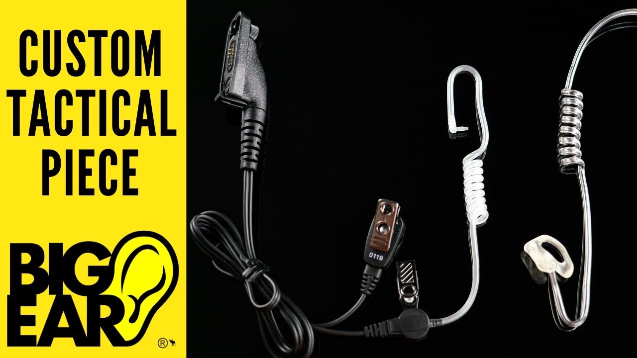 Custom Tactical Earpiece Coiled Tube Earpiece Surveillance Ear