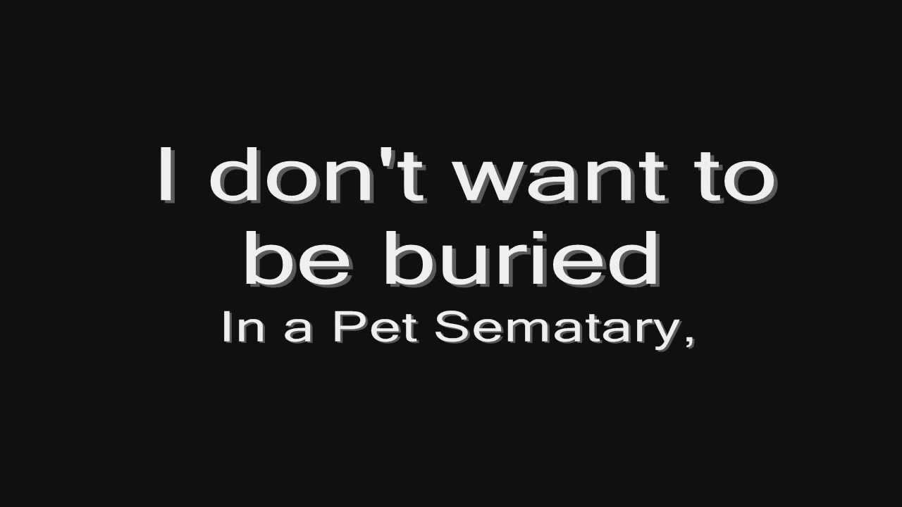 Rammstein Pet Sematary (lyrics) HD YouTube