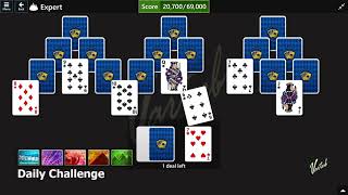 Microsoft Solitaire Collection | Daily Challenge October 8th 2022 | TriPeaks Expert screenshot 5