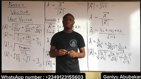 VECTOR 1 -(Definition, Representation and Unit Vector)#physics #excellentlinkacademy(WELL EXPLAINED)