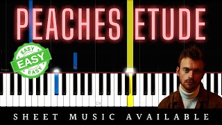 FINNEAS - Peaches Etude (Easy Piano Tutorial)