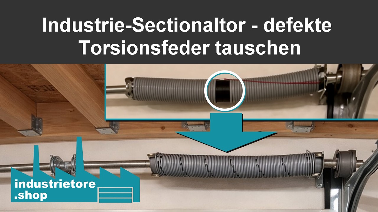 Industrie-Sectionaltorfeder richtig montieren