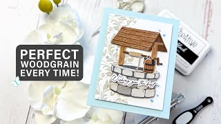 How to Get Perfect Woodgrain on Die Cuts | Easy Cardmaking Technique
