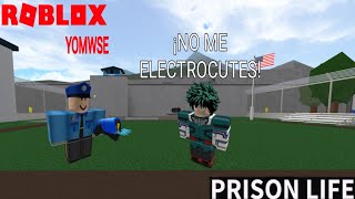 ROBLOX LA PRISION (LOGRO ESCAPAR) Y ME ELECTROCUTAN 😭⚡👮♂️