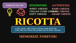 Ricotta: The Soft Italian Cheese 🧀 A Culinary Vocabulary Word screenshot 5